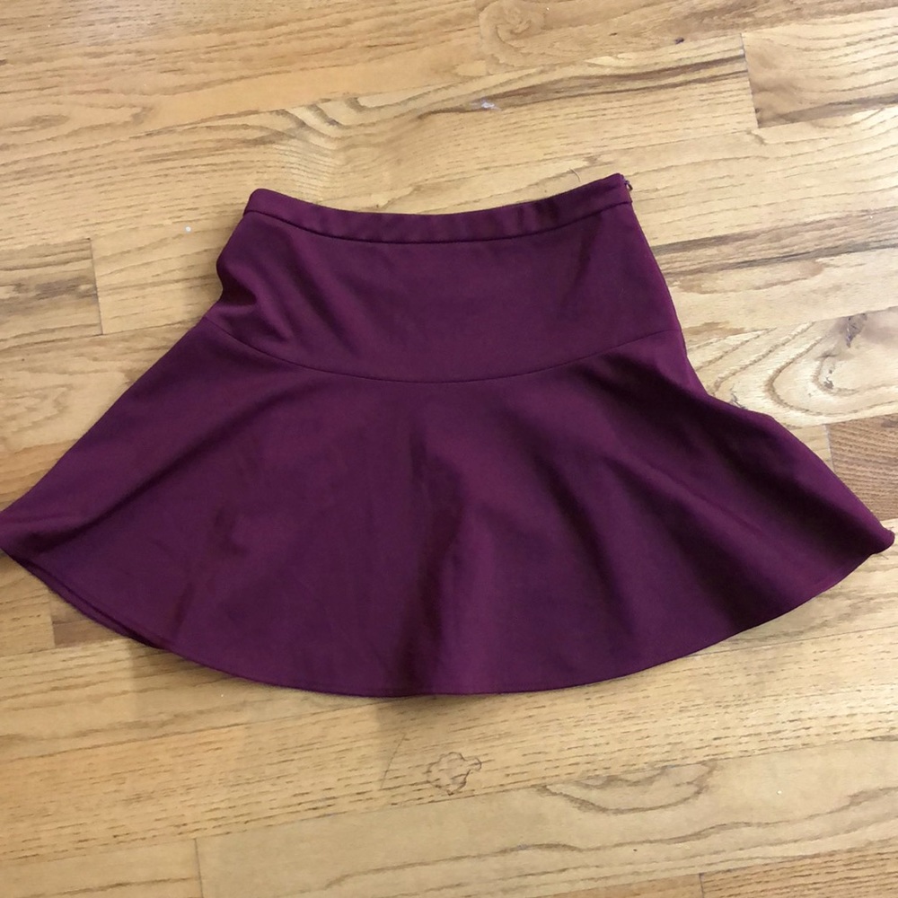 Maroon skirt (high waisted)